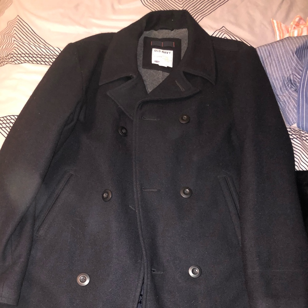 Men’s Black Peacoat